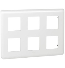 Рамка 2х3 поста, белый, Mosaic New Legrand 078832L
