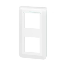 Рамка 2 поста вертикальная, антибактериальный белый, Mosaic New Legrand 078723L