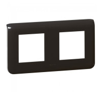 Рамка 2 поста, черный, Mosaic New Legrand 079044L