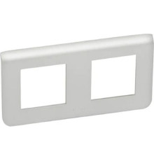Рамка 2 поста, алюминий, Mosaic New Legrand 079304L