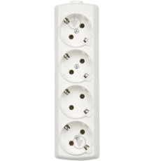 Кассета для удлинителя на 4 гнезда, белый, Borsan BR-1554-0