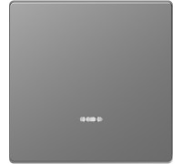 Клавиша одинарная с подсветкой, нержавеющая сталь, D-Life Merten MTN3320-6036