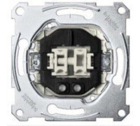 Выключатель 2-клавишный с подсветкой, Merten MTN3135-0000