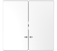 Клавиша двойная с подсветкой, белый лотос, D-Life Merten MTN3420-6035