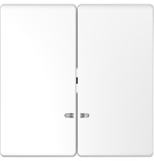 Клавиша двойная с подсветкой, белый лотос, D-Life Merten MTN3420-6035