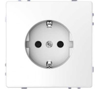 Розетка 220В со шторками, белый лотос, D-Life Merten MTN2300-6035