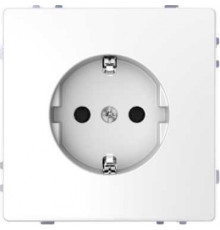 Розетка 220В со шторками, белый лотос, D-Life Merten MTN2300-6035