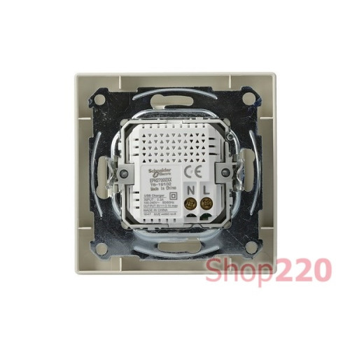 USB розетка тип А+С, кремовый, EPH2700323 Schneider Electric Asfora