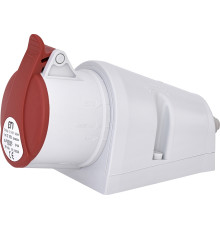 Силовая розетка 16А, 380В, 5 полюсов, стационарная, EZ-1653 ETI 4482036