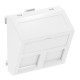 Панель для двух модулей RJ45 R&M наклонная, 45х45, белый, 6119298 Obo Bettermann