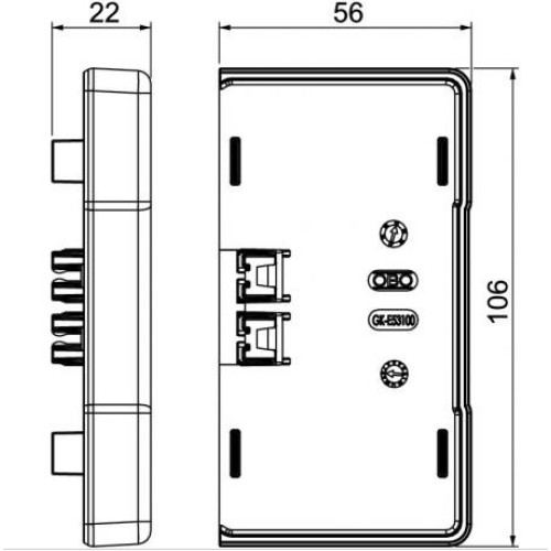 Заглушка для кабель-канала 100x53 мм ПВХ, Rapid 45, OBO Bettermann 6113110