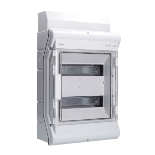 Щит электрический 24 модуля IP 65, Vector Hager VE212DN