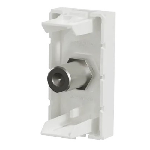 Розетка Coaxial F-type, белый, 1 модуль, Unica New Schneider NU346818