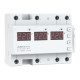 Реле напряжения 3-х фазное Зубр 50А, ZUBR D6-50 red