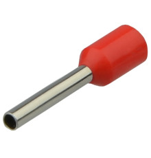 Наконечник трубчатый 1.0 мм кв, красный, НТ 1,0-08 Аско A0060010003