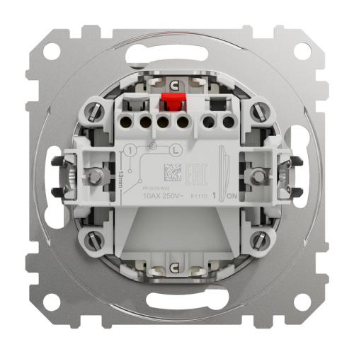 Выключатель с подсветкой 1 клавишный, белый, Sedna Design SDD111101L