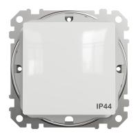 Выключатель влагозащищенный IP44, белый, Sedna Design