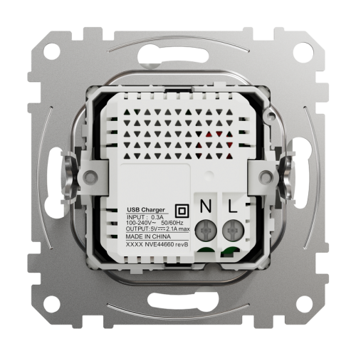 Розетка USB тип A+A, белый, Sedna Design SDD111401