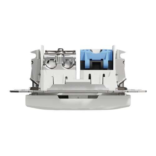 Розетка телевизионная и компьютерная TV+RJ45 кат. 6 UTP, белый, Sedna Design SDD111469T