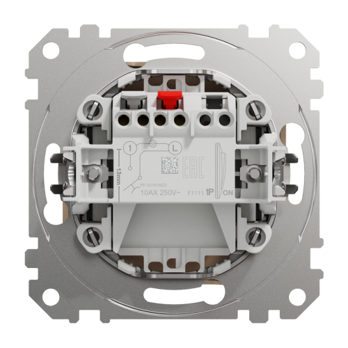 Кнопка 1 клавишная, бежевый, Sedna Design SDD112111