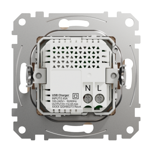 Розетка USB тип A+C 2,4A, бежевый, Sedna Design SDD112402