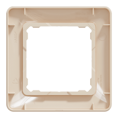 Рамка 1 пост, бежевый, Sedna Design SDD312801