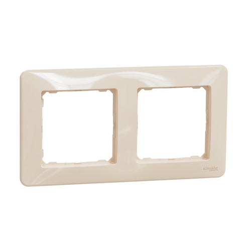 Рамка 2 поста, бежевый, Sedna Design SDD312802