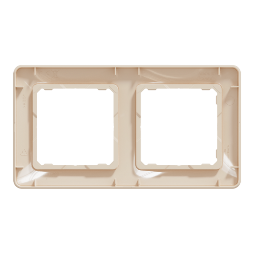 Рамка 2 поста, бежевый, Sedna Design SDD312802