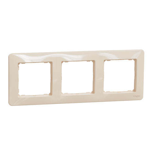 Рамка 3 поста, бежевый, Sedna Design SDD312803