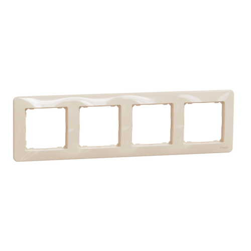 Рамка 4 поста, бежевый, Sedna Design SDD312804