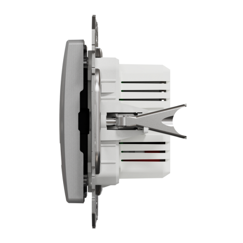 Розетка USB тип A+A, алюминий, Sedna Design SDD113401