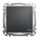 Выключатель влагозащищенный IP44, черный, Sedna Design SDD214106