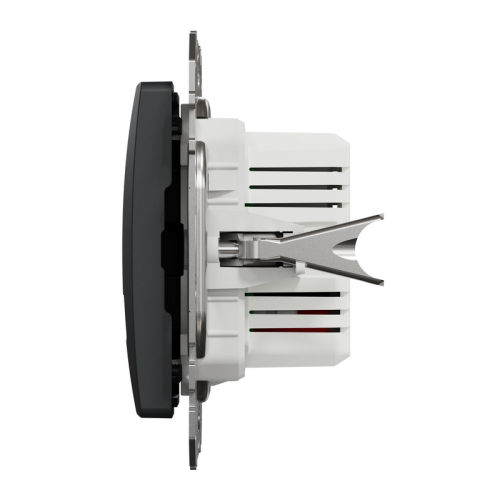 Розетка USB тип A+A, черный, Sedna Design SDD114401