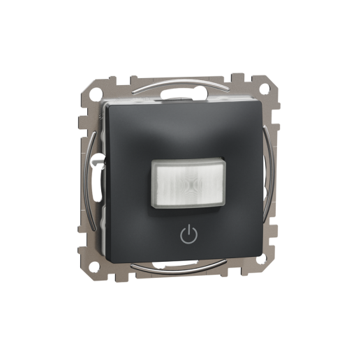 Датчик движения с кнопкой, черный, Sedna Design SDD114504
