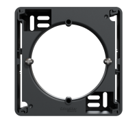 Коробка для накладного монтажа 1 пост, черный, Sedna Design