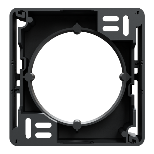 Коробка для накладного монтажа 1 пост, черный, Sedna Design SDD114901