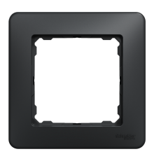 Рамка 1 пост, черный, Sedna Design