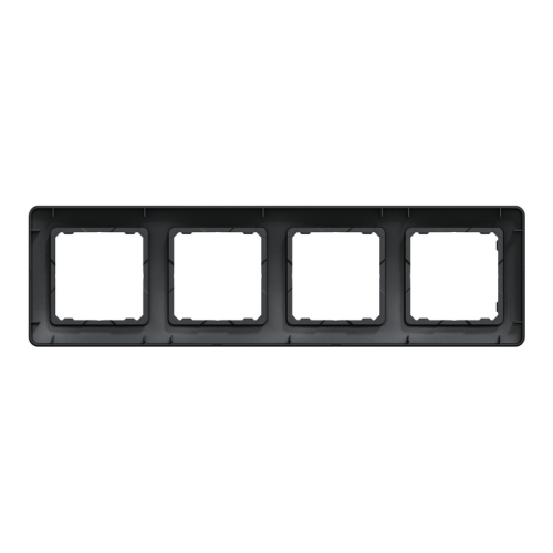 Рамка 4 поста, черный, Sedna Design SDD314804