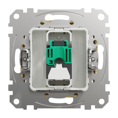 Компьютерная розетка RJ45 кат. 5е UTP, береза, Sedna Design SDD180451