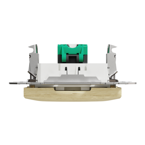Компьютерная розетка RJ45 кат. 5е UTP, береза, Sedna Design SDD180451
