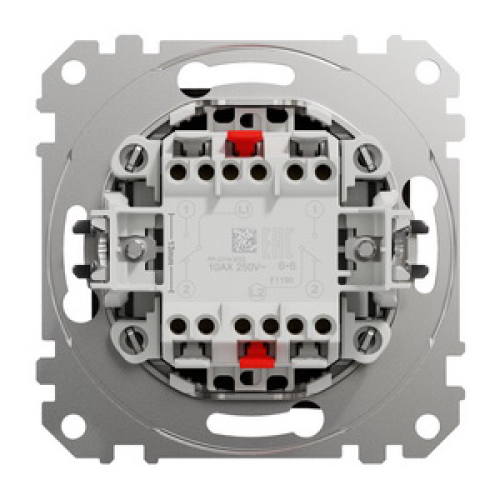 Выключатель проходной 2 клавишный, венге, Sedna Design SDD181108