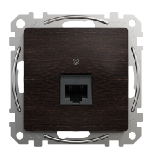 Компьютерная розетка RJ45 кат. 5е UTP, венге, Sedna Design