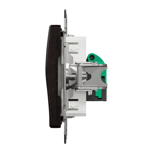 Компьютерная розетка RJ45 кат. 5е UTP, венге, Sedna Design SDD181451