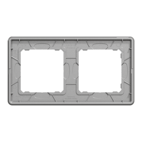 Рамка 2 поста, белое стекло, Sedna Design SDD360802