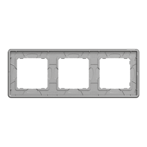 Рамка 3 поста, белое стекло, Sedna Design SDD360803
