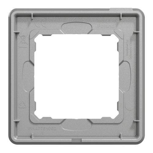 Рамка 1 пост, черное стекло, Sedna Design SDD361801