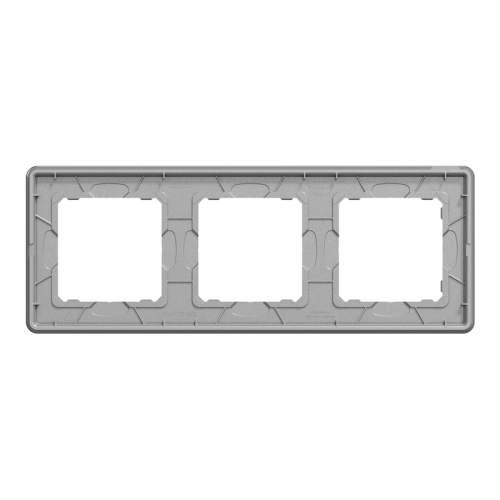Рамка 3 поста, черное стекло, Sedna Design SDD361803