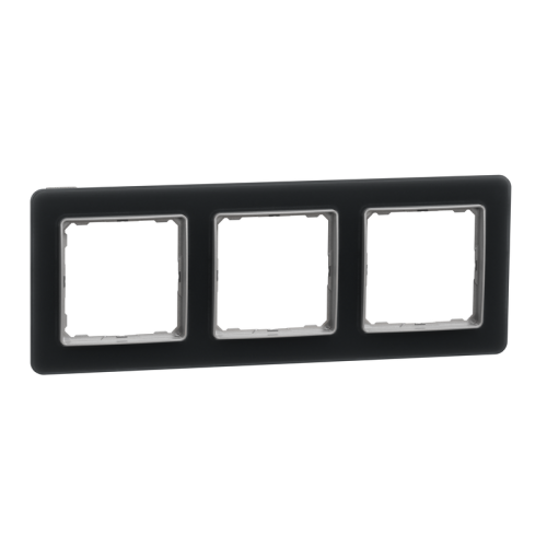 Рамка 3 поста, матовое стекло, Sedna Design SDD362803