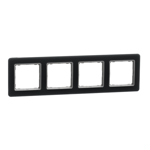 Рамка 4 поста, матовое стекло, Sedna Design SDD362804