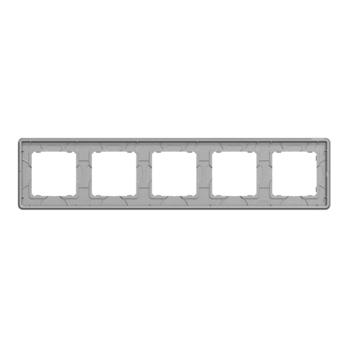 Рамка 5 постов, матовое стекло, Sedna Design SDD362805